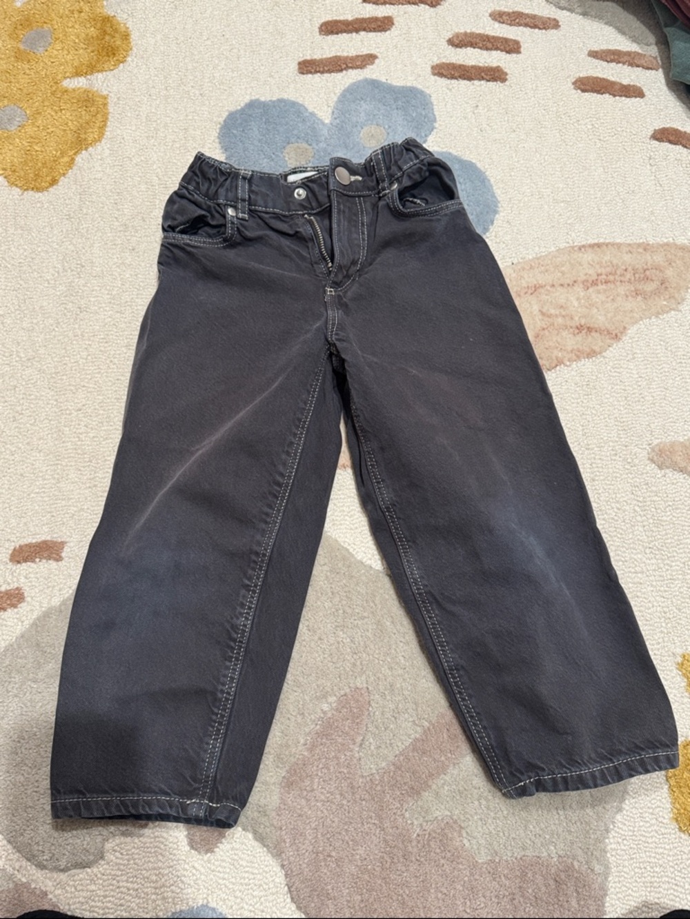 Zara Kids Washed Black Jeans